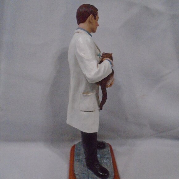 Vanmark "Helping Hands" Vet Care Collection Veterinarian Petting a Cat" - Picture 4 of 5